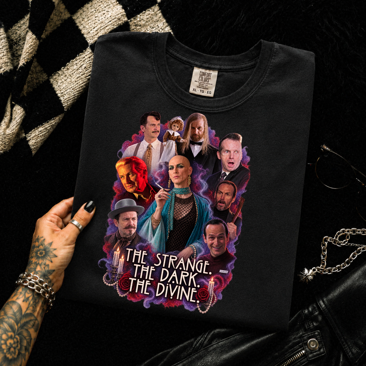 The Strange. The Dark. The Devine. - Unisex Heavy Cotton Tee