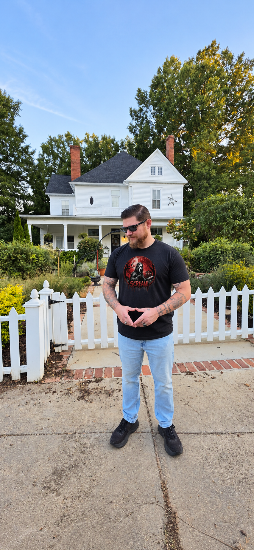 Blood Moon Scream - Unisex Heavy Cotton Tee