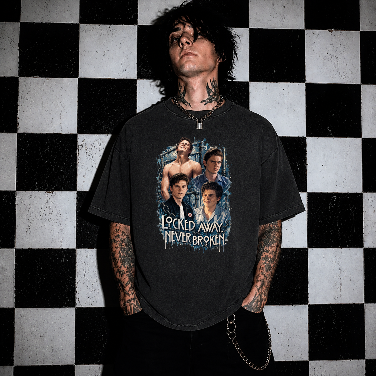 Locked Away. Never Broken. - Unisex Heavy Cotton Tee