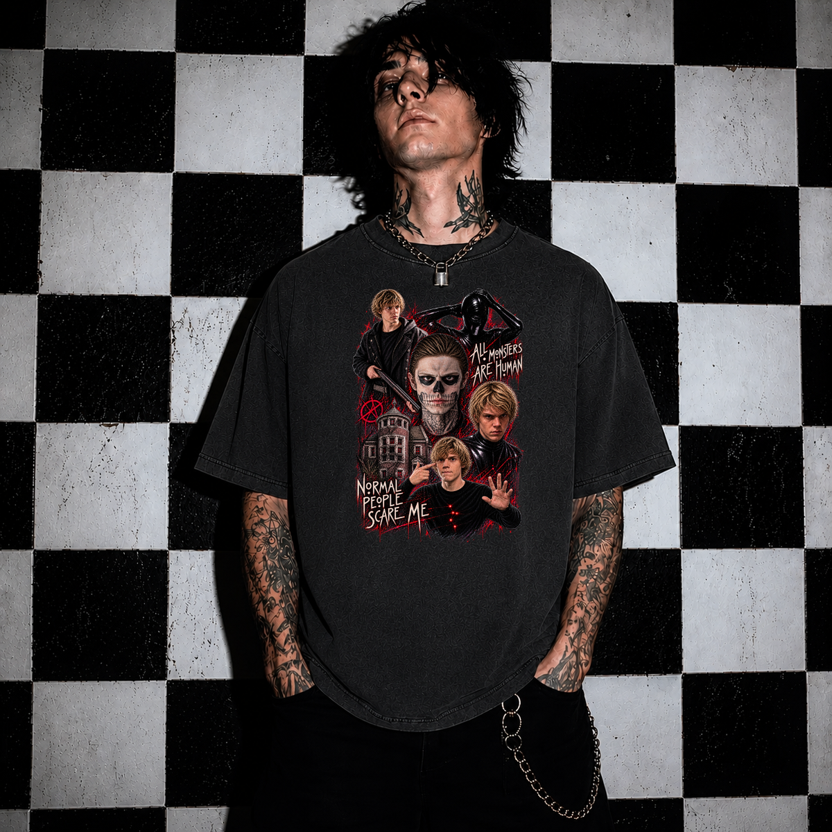 Normal People Scare Me - Unisex Heavy Cotton Tee