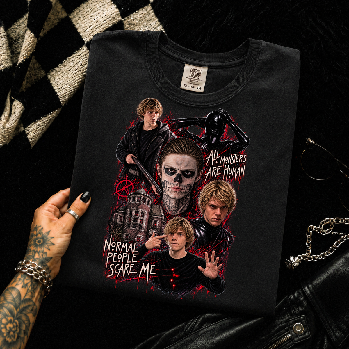 Normal People Scare Me - Unisex Heavy Cotton Tee