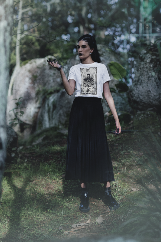Frankenstein Tarot Card - Unisex Heavy Cotton Tee