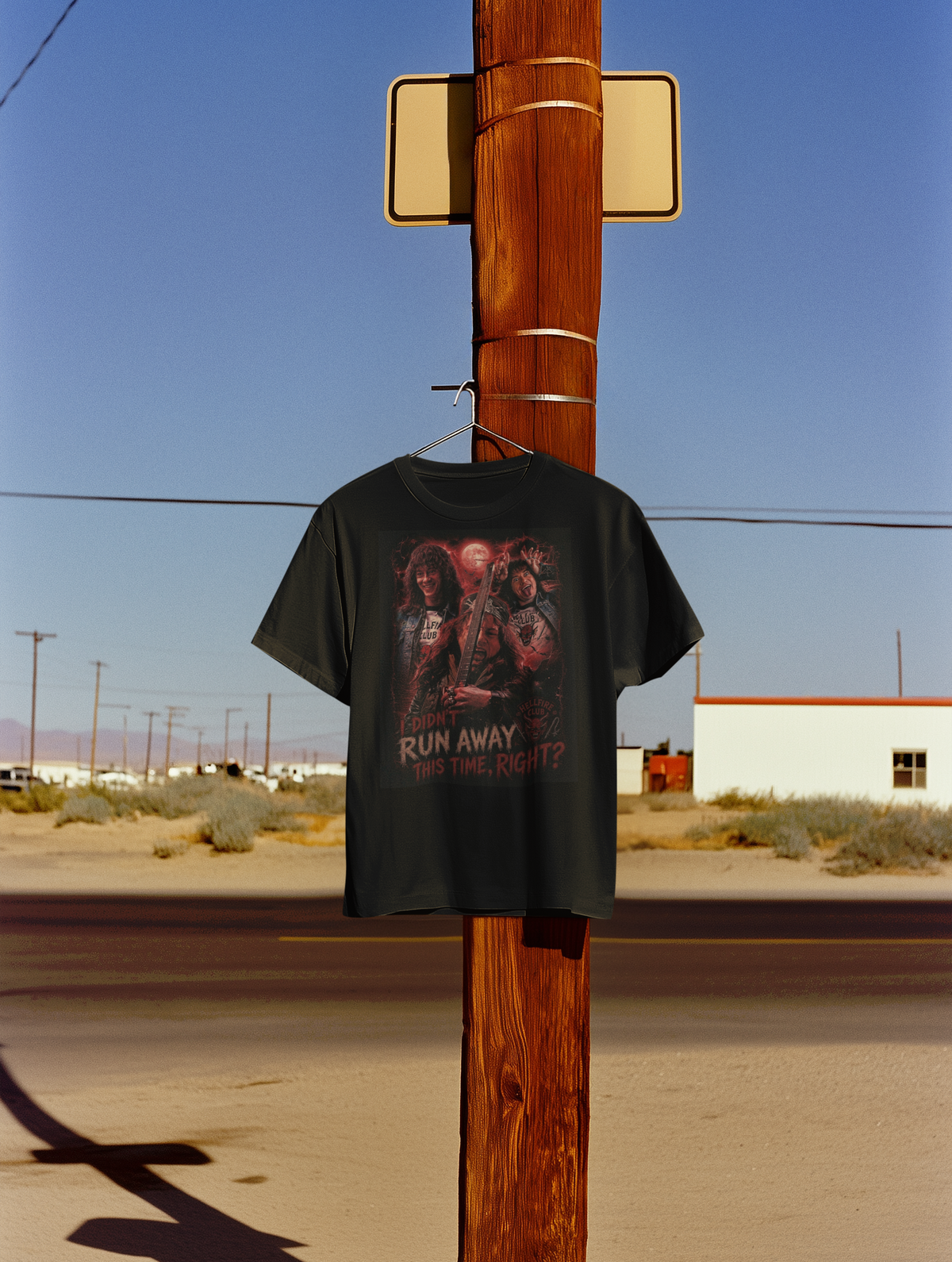 Eddie "I didn't run away" - Unisex Heavy Cotton Tee