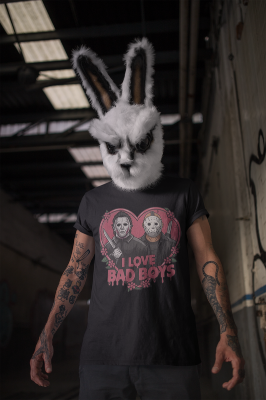I Love Bad Boys - Unisex Heavy Cotton Tee