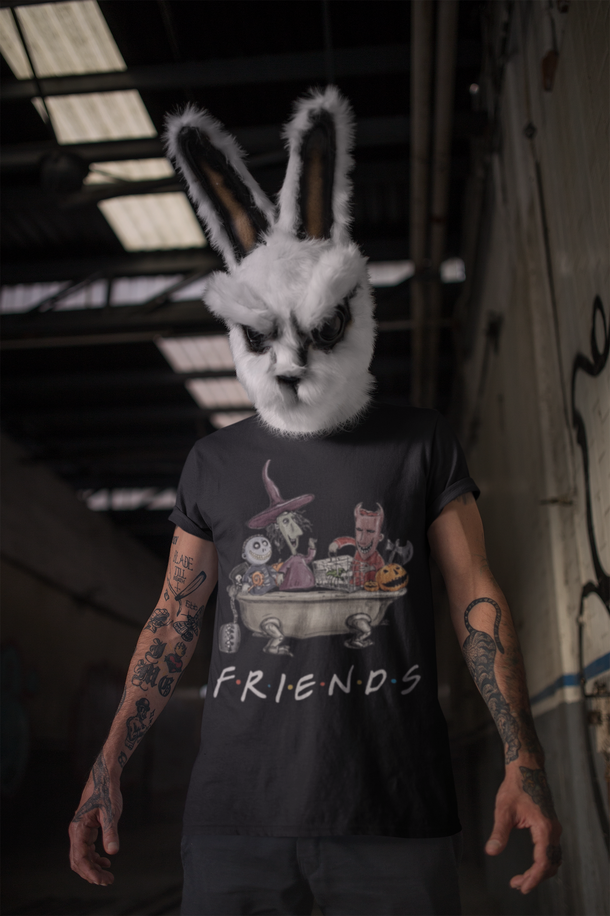Nightmare Before Christmas FRIENDS - Unisex Heavy Cotton Tee